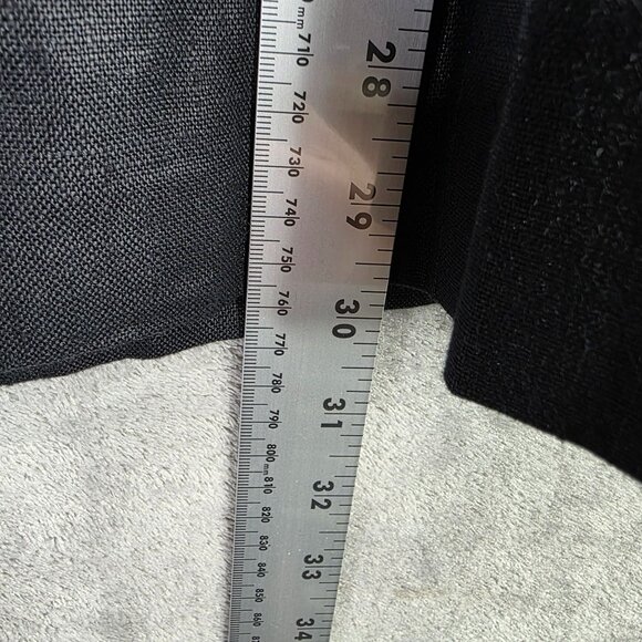 Womens Preston & York Black 100% Linen Blazer Jacket Single Button Size 14 - Picture 8 of 9